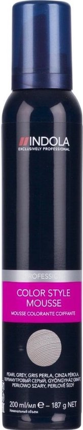 Indola Color Style Mousse Pearl Grey - Haarmousse - 200 ml
