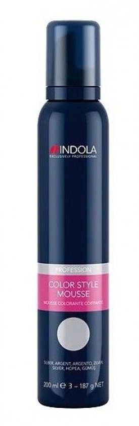 Indola Color Style Mousse Pearl Grey - Haarmousse - 200 ml