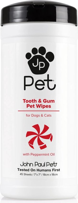 John Paul Pet Wipes Teeth and Gum