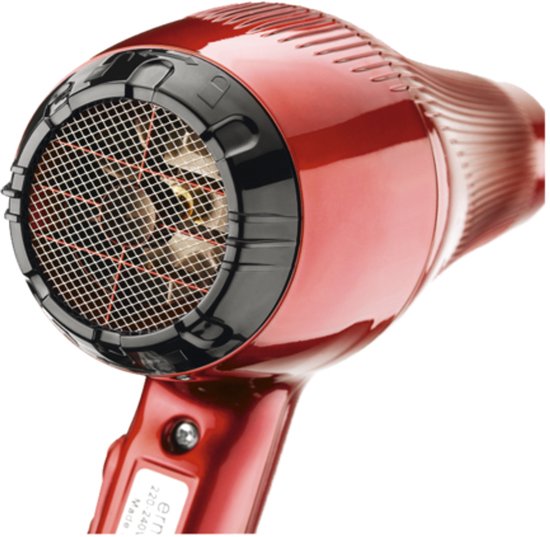 Ermila Compact tourmalin haardroger 2000 W Zwart, Rood