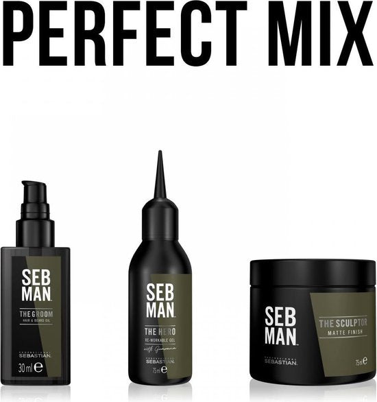 SEB MAN - THE MULTITASKER 3 in 1 - Hair, Beard & Body Wash 50 ml