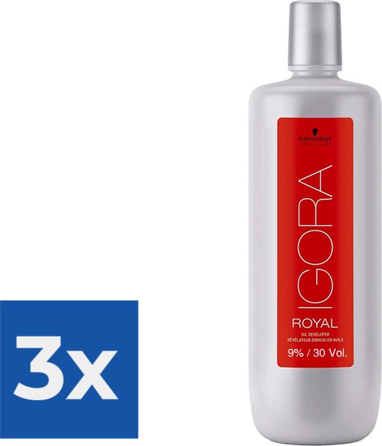 Schwarzkopf Igora Royal Developer 9% 30 vol - 1000 ml - Hair dye - Value pack 3 pieces