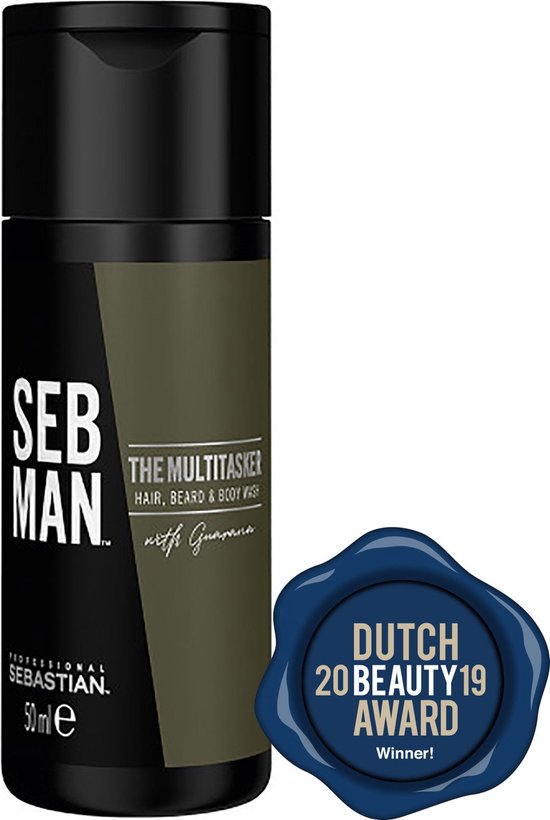 SEB MAN - THE MULTITASKER 3 in 1 - Hair, Beard & Body Wash 50 ml